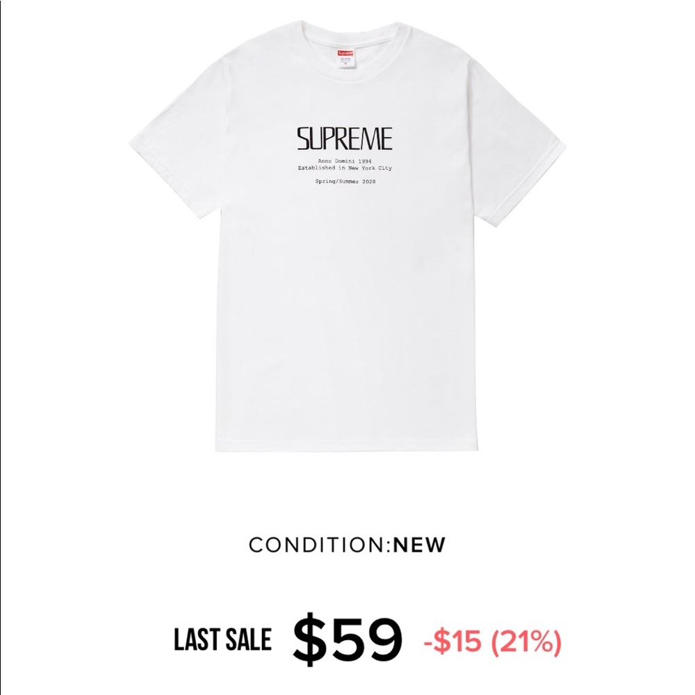 Supreme anno dommini tee